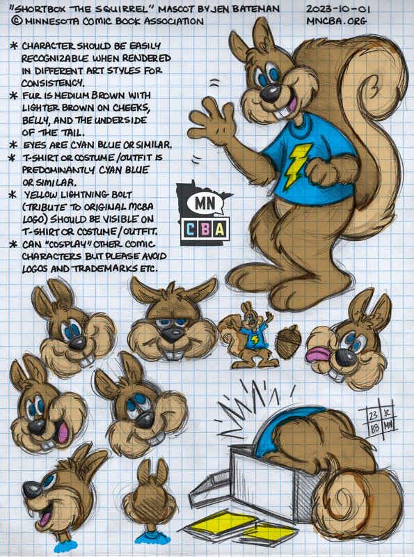 Shortbox the Squirrel by Jen Bateman