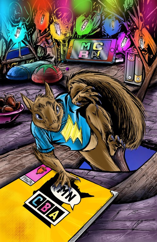 Shortbox the Squirrel by Kevin Wind