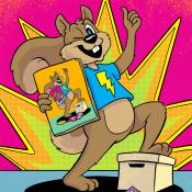 Shortbox the Squirrel by Lupi McGinty